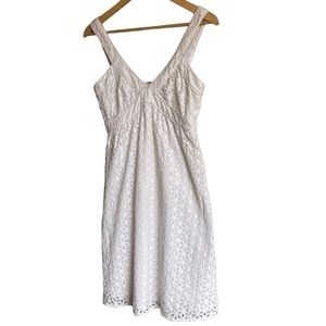 SD II Collection White Eyelet  Mini Dress Medium